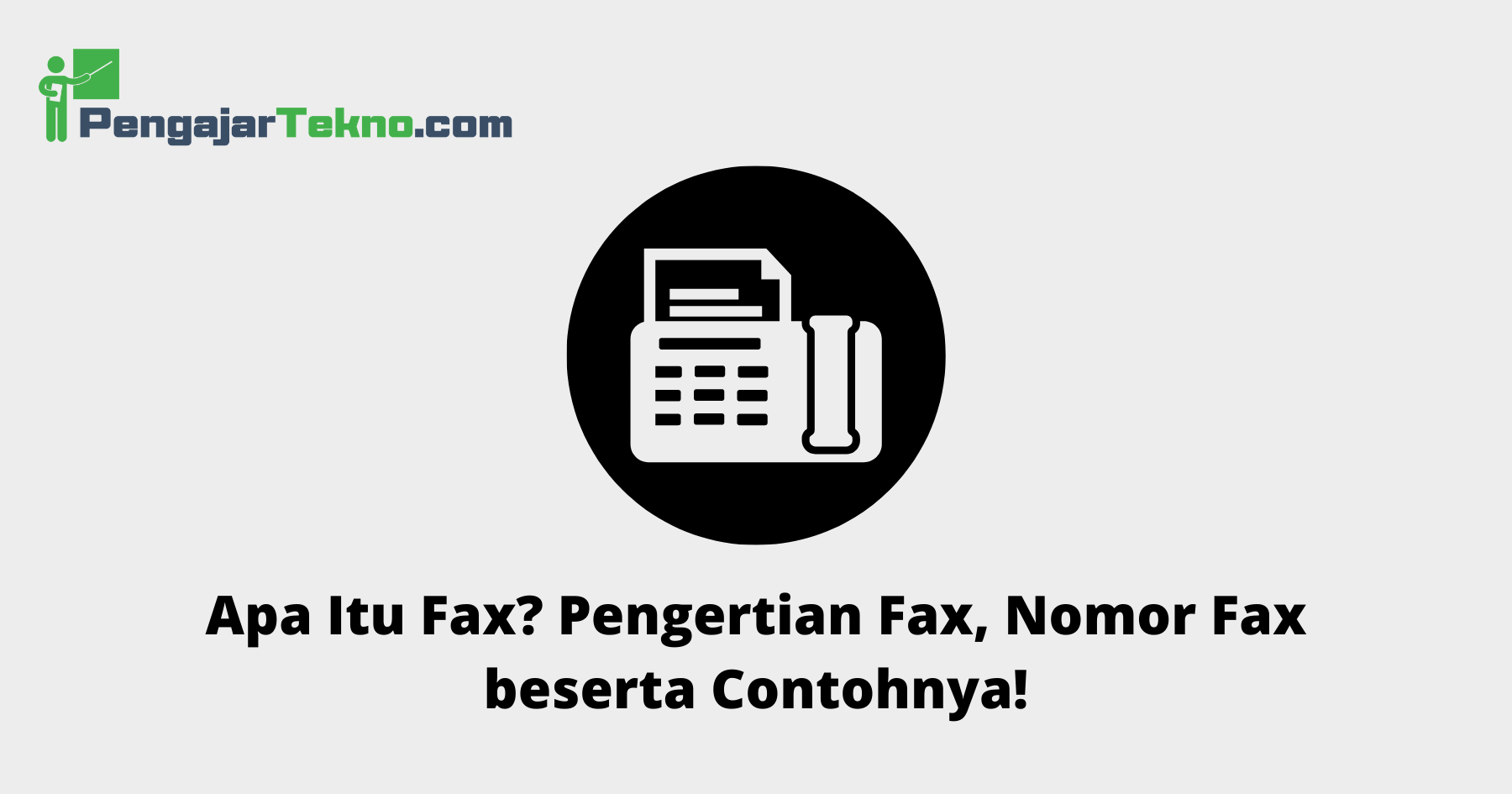 Apa Itu Fax