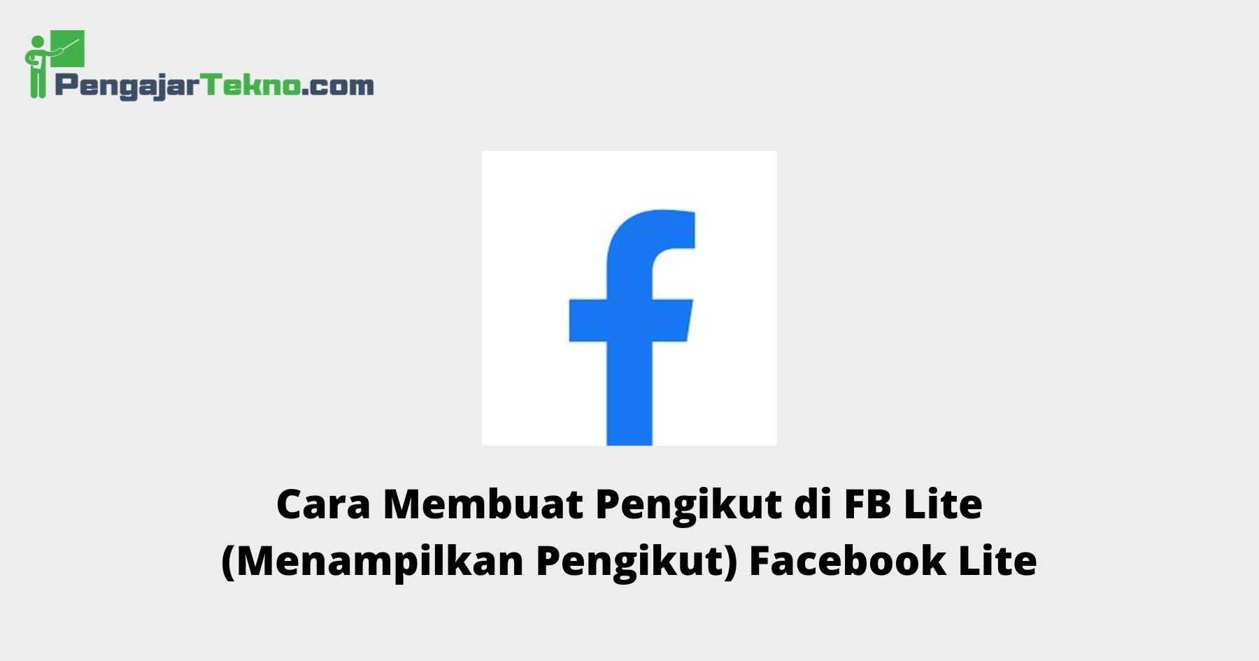 cara membuat pengikut di fb lite 5